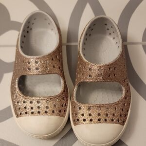 Native Shoes Brown and White Sandals